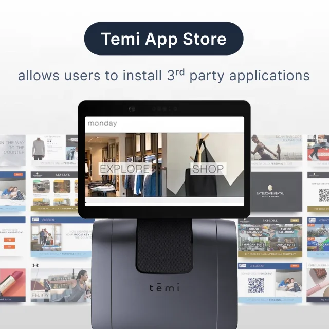 Temi S1 AI  Telemedicine  with Facial Recognition Auto Charge for Hospital & Nursing Home Mobile Assistant