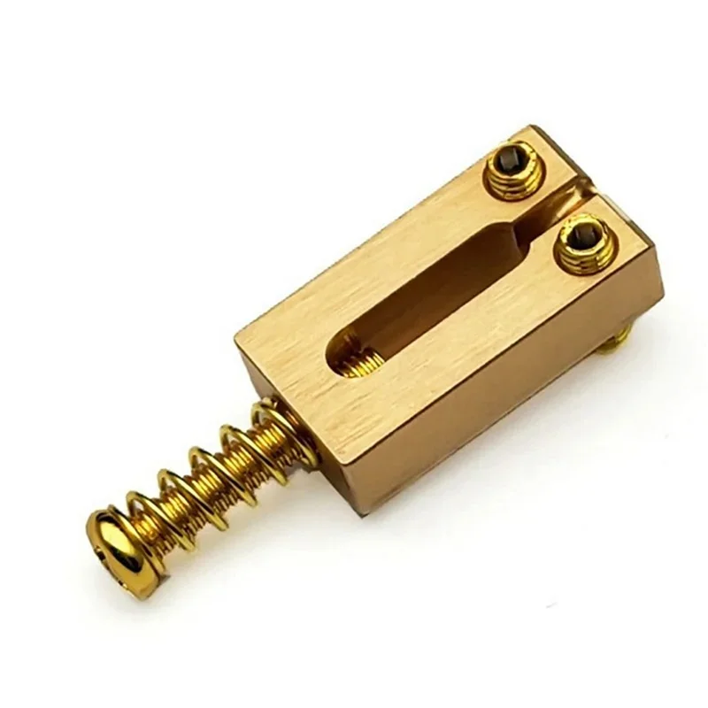 

6 sets of silver solid brass electric guitar bridge saddles - high-quality numerical control processing string drawing products