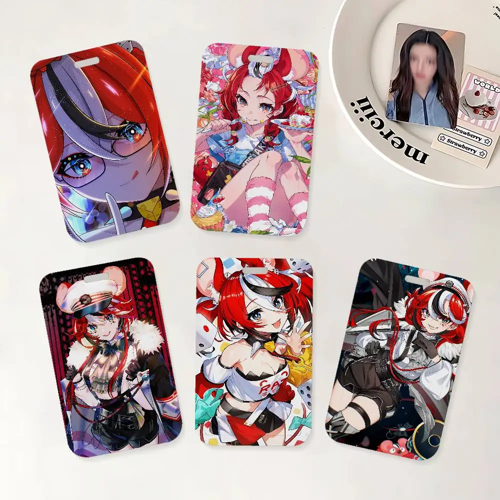 

Милый держатель для бейджа с мультяшными персонажами H-Hakos B-Baelz и шейным ремешком для офиса, школы, именных карт и удостоверений