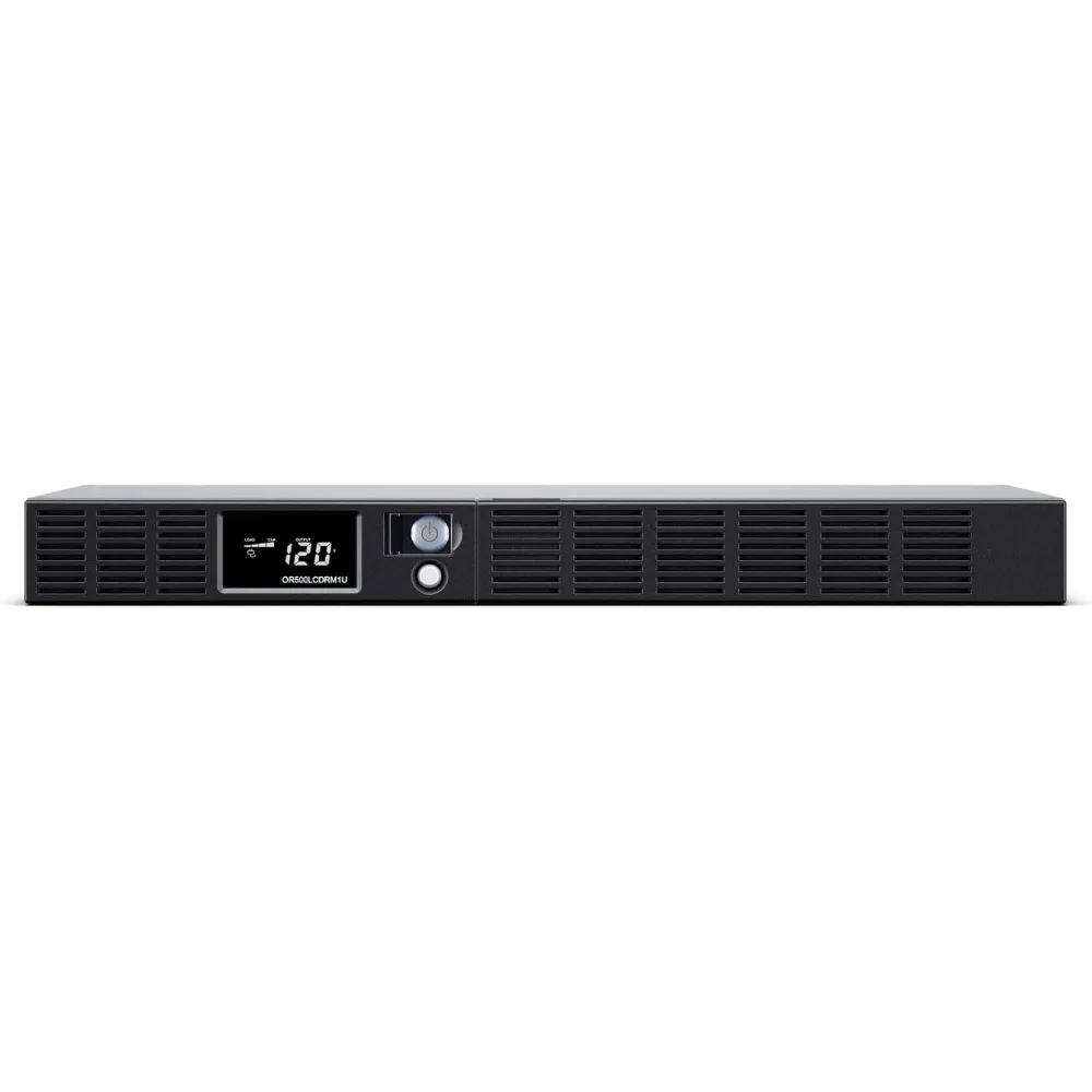 

OR500LCDRM1U Smart App LCD UPS Battery Backup and Surge Protector, 500VA/300W, 6 Outlets, AVR, 1U Rackmount, UL Certified