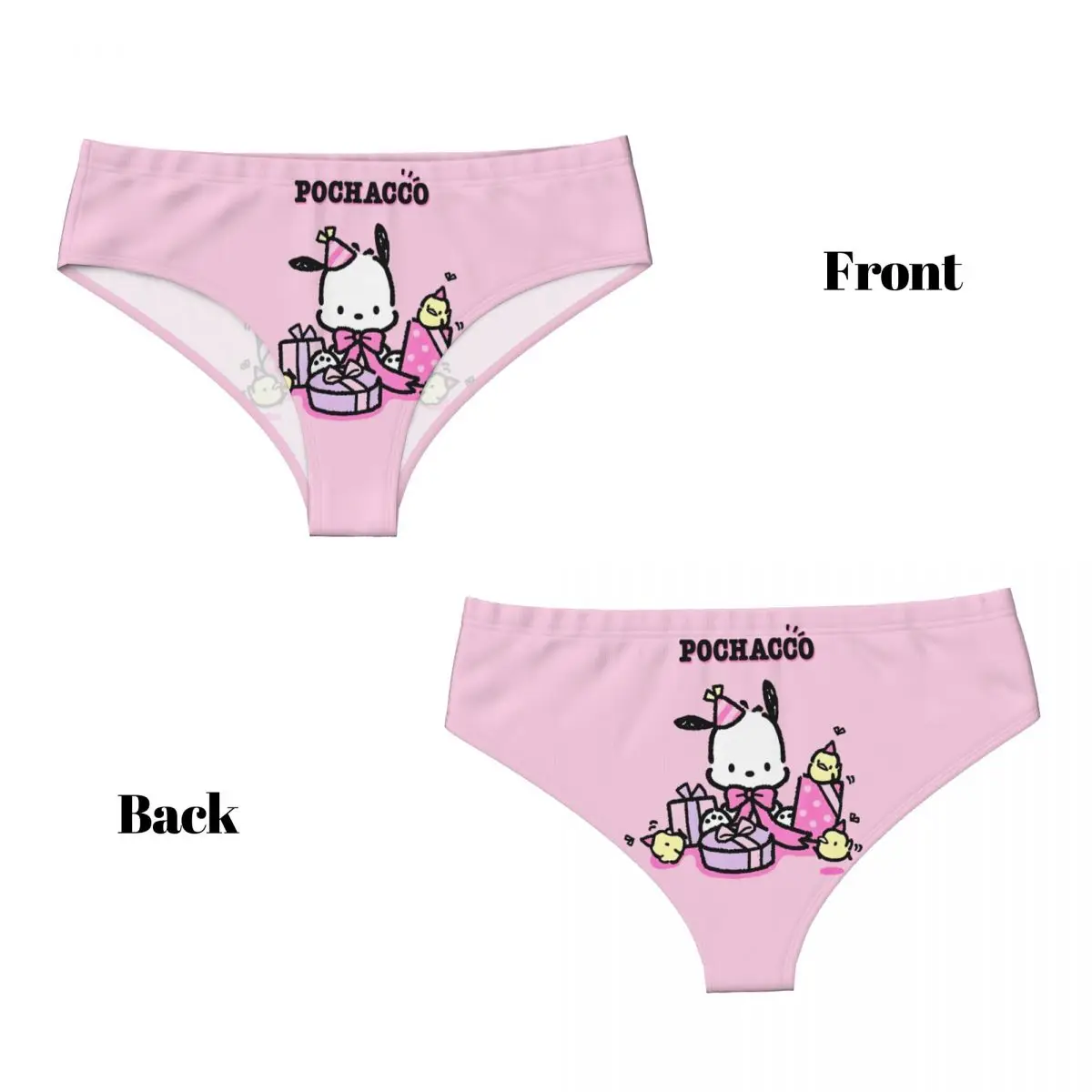여성용 맞춤 애니메이션 포차코 팬티 편안한 귀여운 만화 브리프 속옷