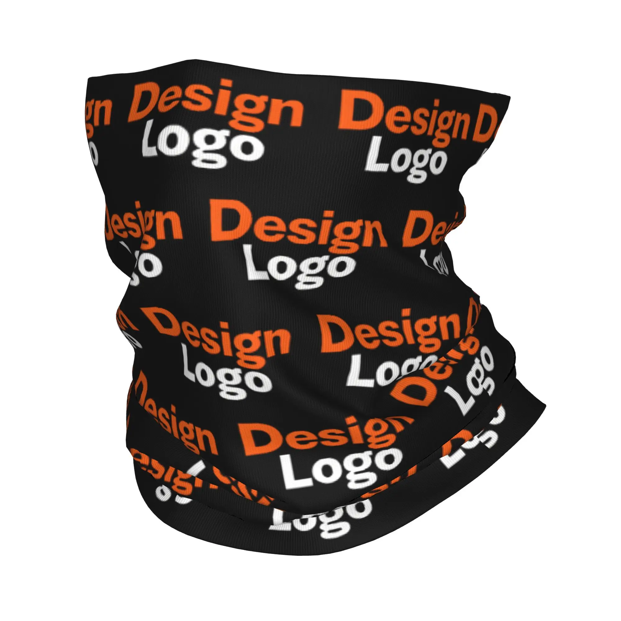 Individuell gestalteter Logo-Bandana-Halswärmer für Wandern und Camping – personalisierter Foto-Namensschal für Herren und Damen als Kopfwärmer