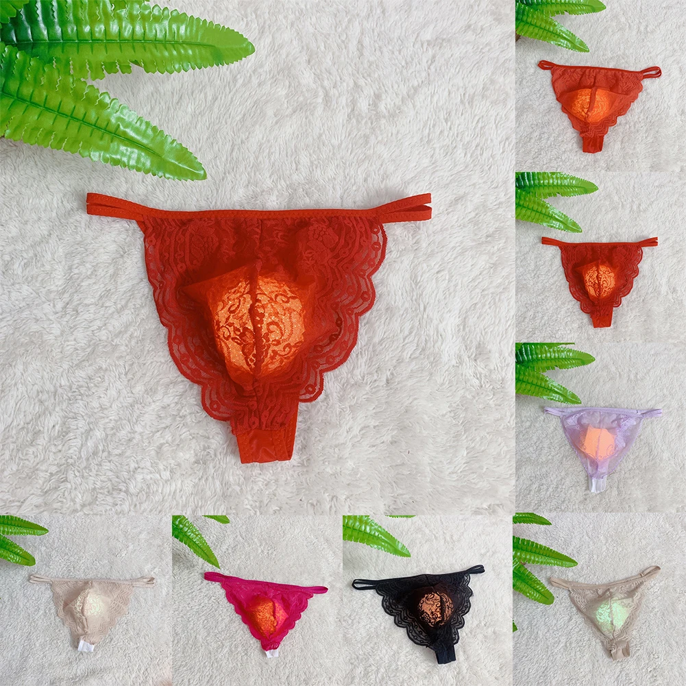 الملابس الداخلية للرجال الملابس الداخلية الكلاسيكية أساسيات الدانتيل الملابس الداخلية Luming Traceless تنفس ملخصات سراويل سيسي سراويل