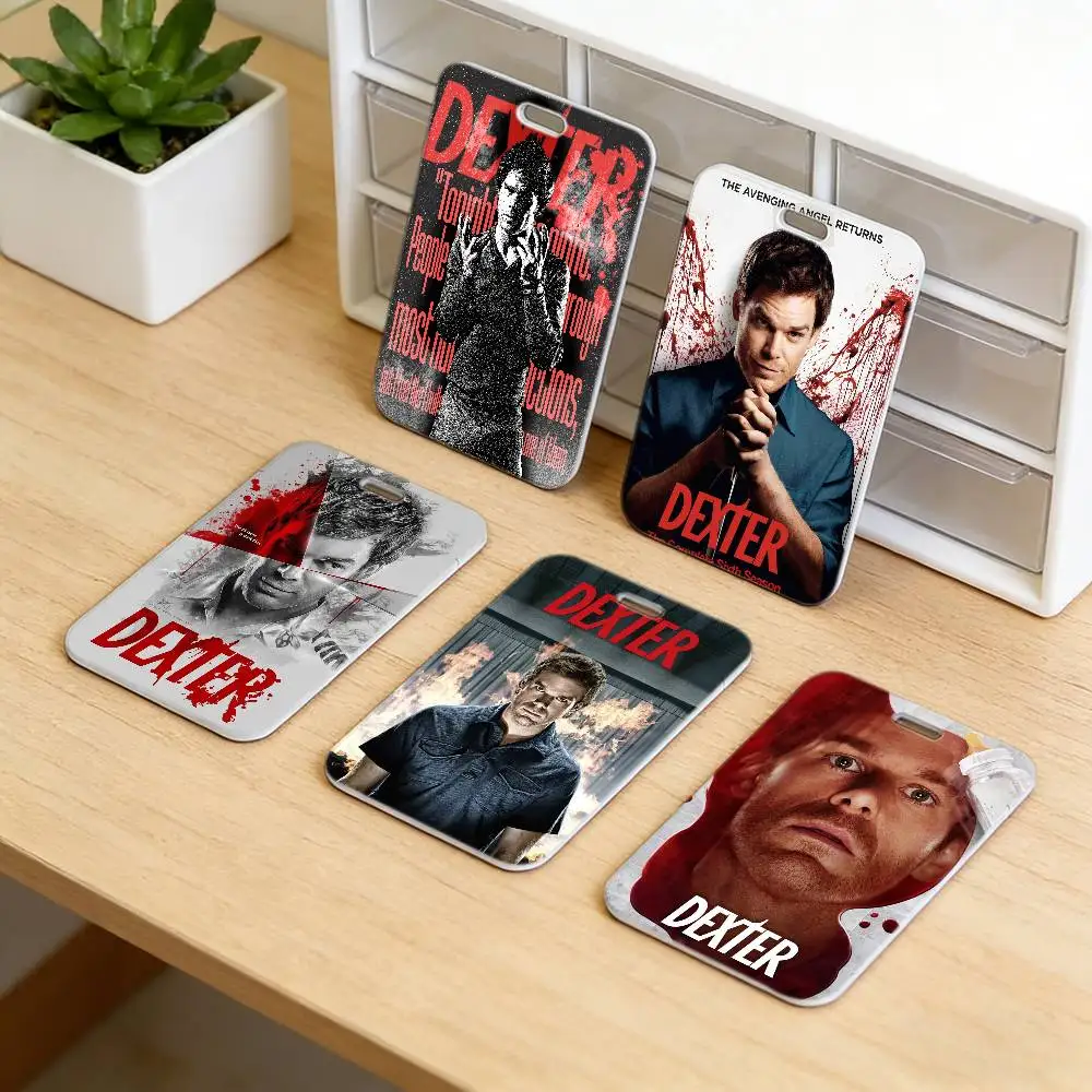 D-Dexter Morgan Work Lanyard with ID Card Holder, Employee Badge, Office Working Permit Case