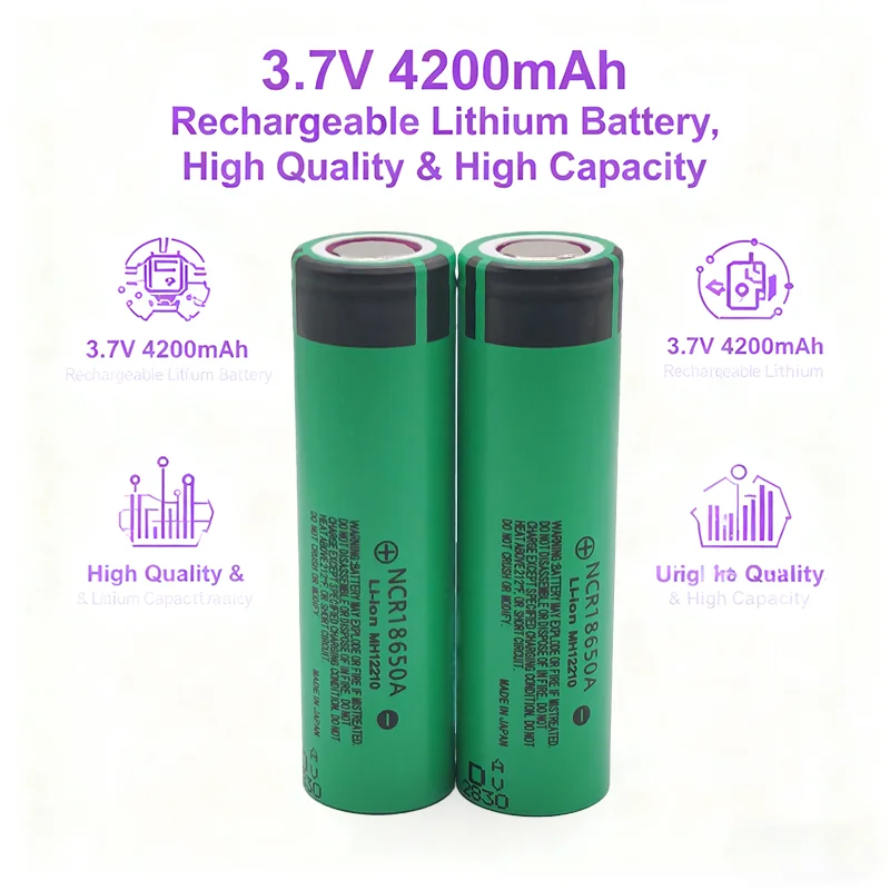 2025 جديد 2-60 قطعة 18650 بطاريات 3,7 فولت 4200 مللي أمبير Wiederaufladbare Liionsbatterie فور Led Taschenlampe الشعلة بطارية Litio Batterie