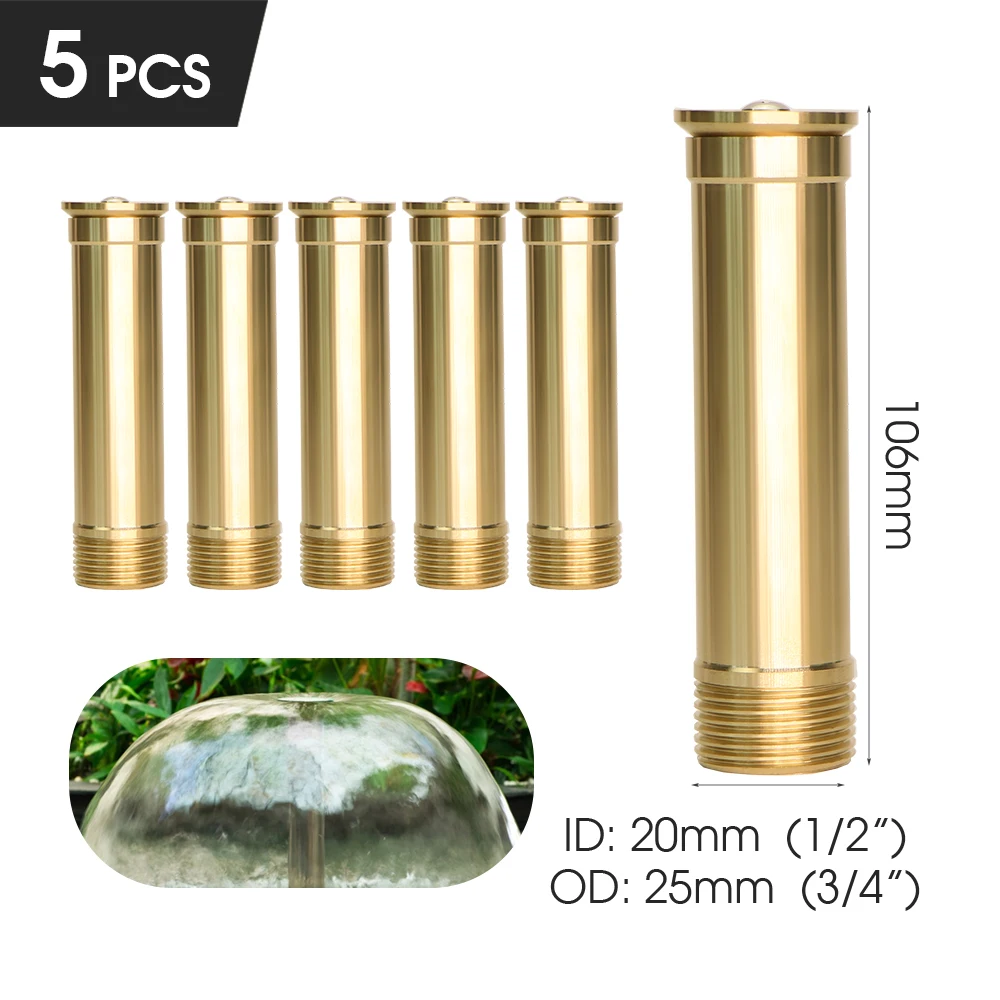 Muciakie 15 Soorten Fonteinsproeiers Messing Sprinklers Tuin Vijver Draaiende Koperen Nozzles Hoofd Voor Outdoor Park Water Ornamenten