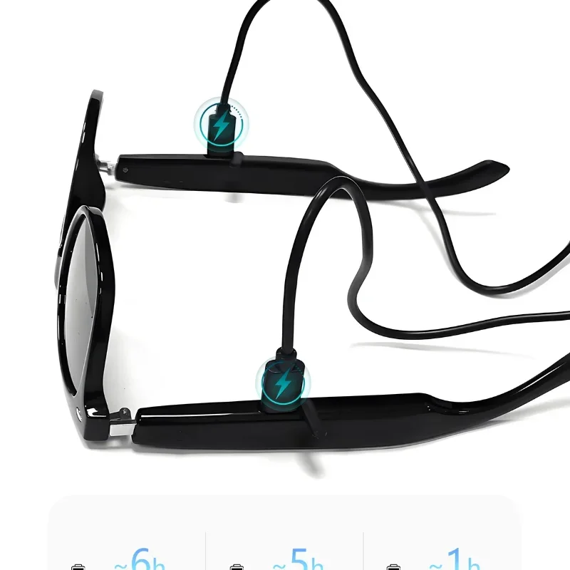 نظارات Xiaomi 6K AI الذكية متعددة الوظائف، كاميرا بلوتوث، مساعد صوت، مشغل موسيقى، ترجمة نظارات HD فوتوكروميك
