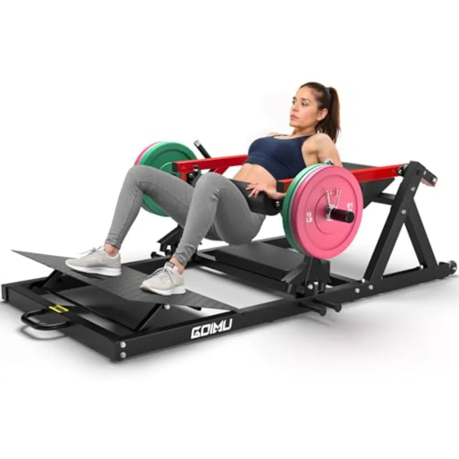 

Тренажер для ягодиц HT01 Hip Thrust Machine с нагрузкой до 800 фунтов, с креплением для лент и держателем для гантелей, для тренировки ягодиц и мышц бедра