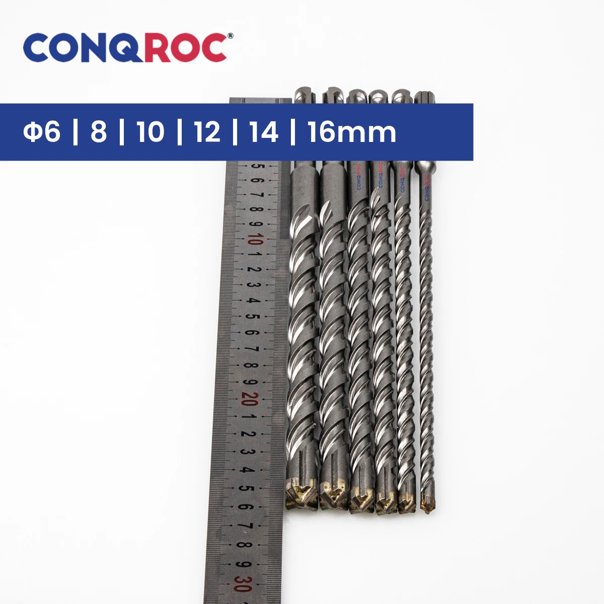 Imagem -04 - Sds Além Disso Shank Carbide-cross-tip Brocas de Alvenaria Martelo Elétrico Peças Mesmo Tamanho Option Diâmetro de a 16 mm Length260 mm