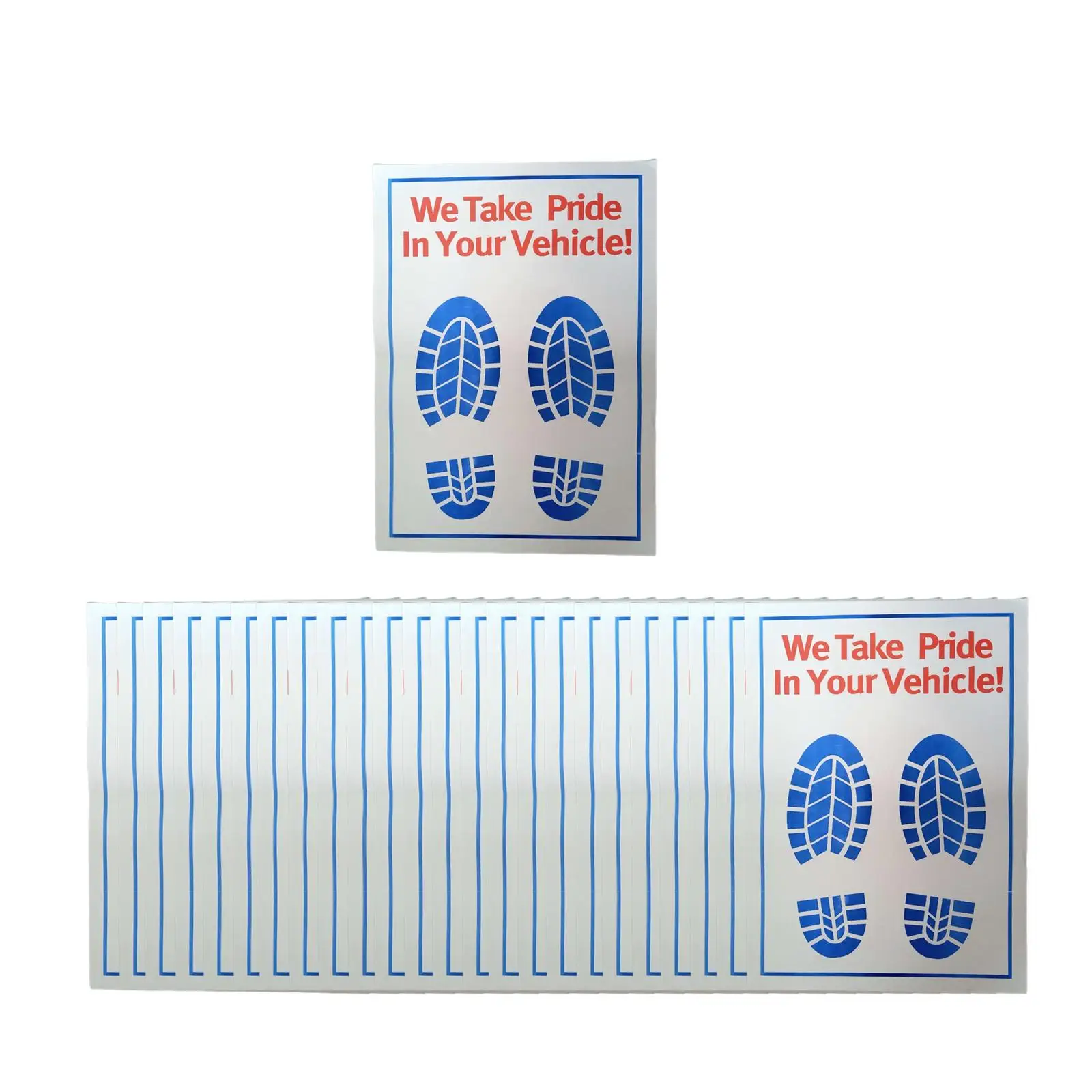Disposable Car Foot Mats Protective Paper Vehicle Foot Pads for Car Detailing