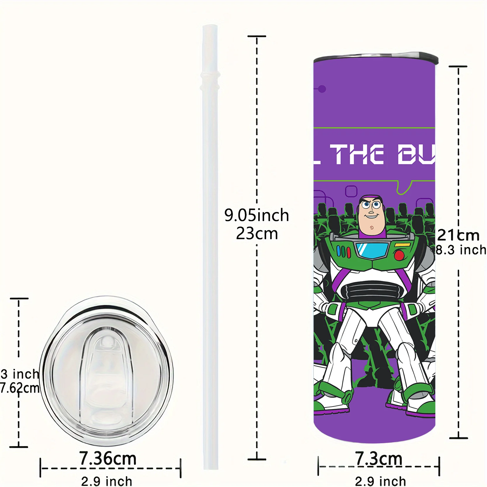 1pc 20oz Disney Toy Story Jessie & Lilypad Stainless Steel Tumbler Insulated Travel Mug with Lid & Straw for Fans Gift Daily Use