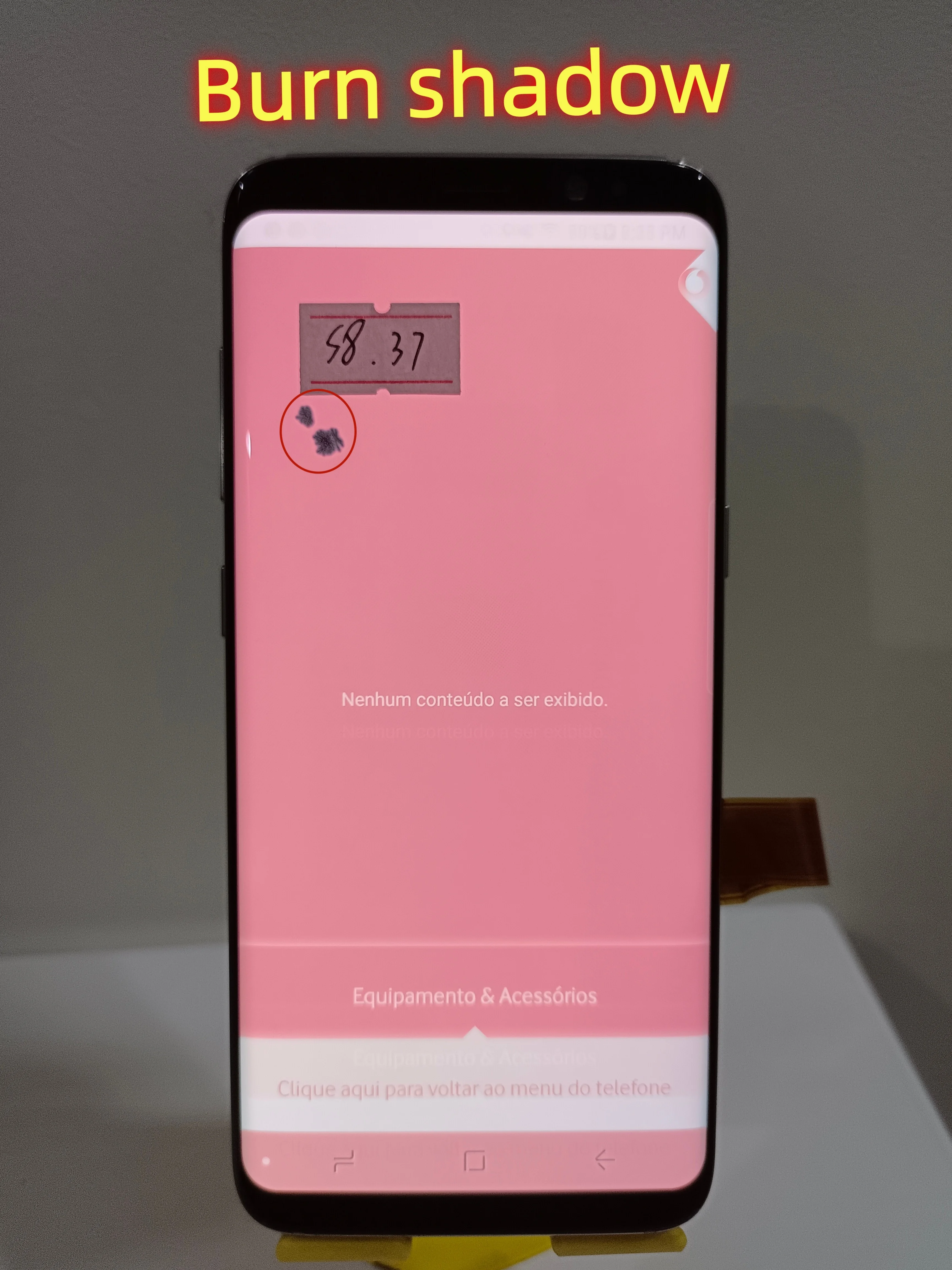 5.8 inches AMOLED For Samsung Galaxy S8  SM-G950 G950F G950U G950A LCD Display Touch Screen Digitizer Burn shadow point line
