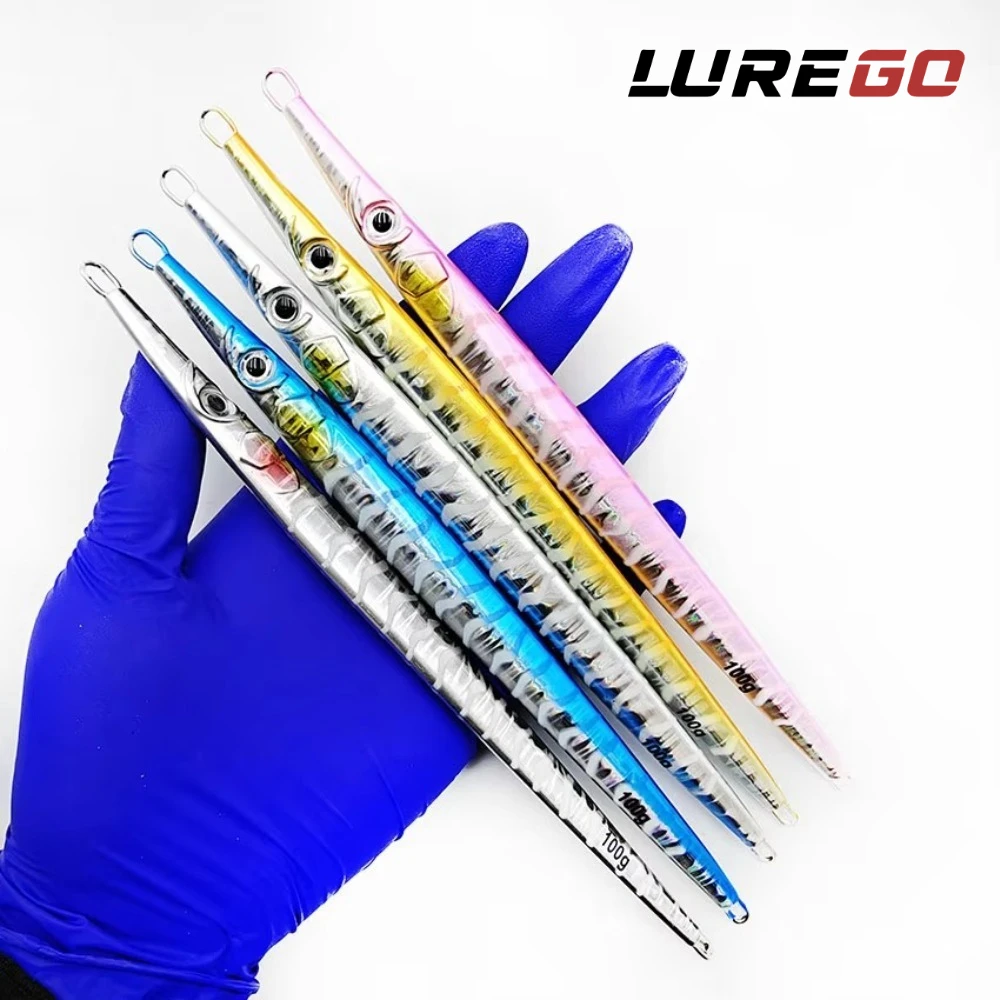 1 Pieza de Jig Luminoso de Hundimiento Rápido de 80g/100g |   Descenso Rápido para Pesca en Aguas Profundas, Domina las Aguas Nocturnas