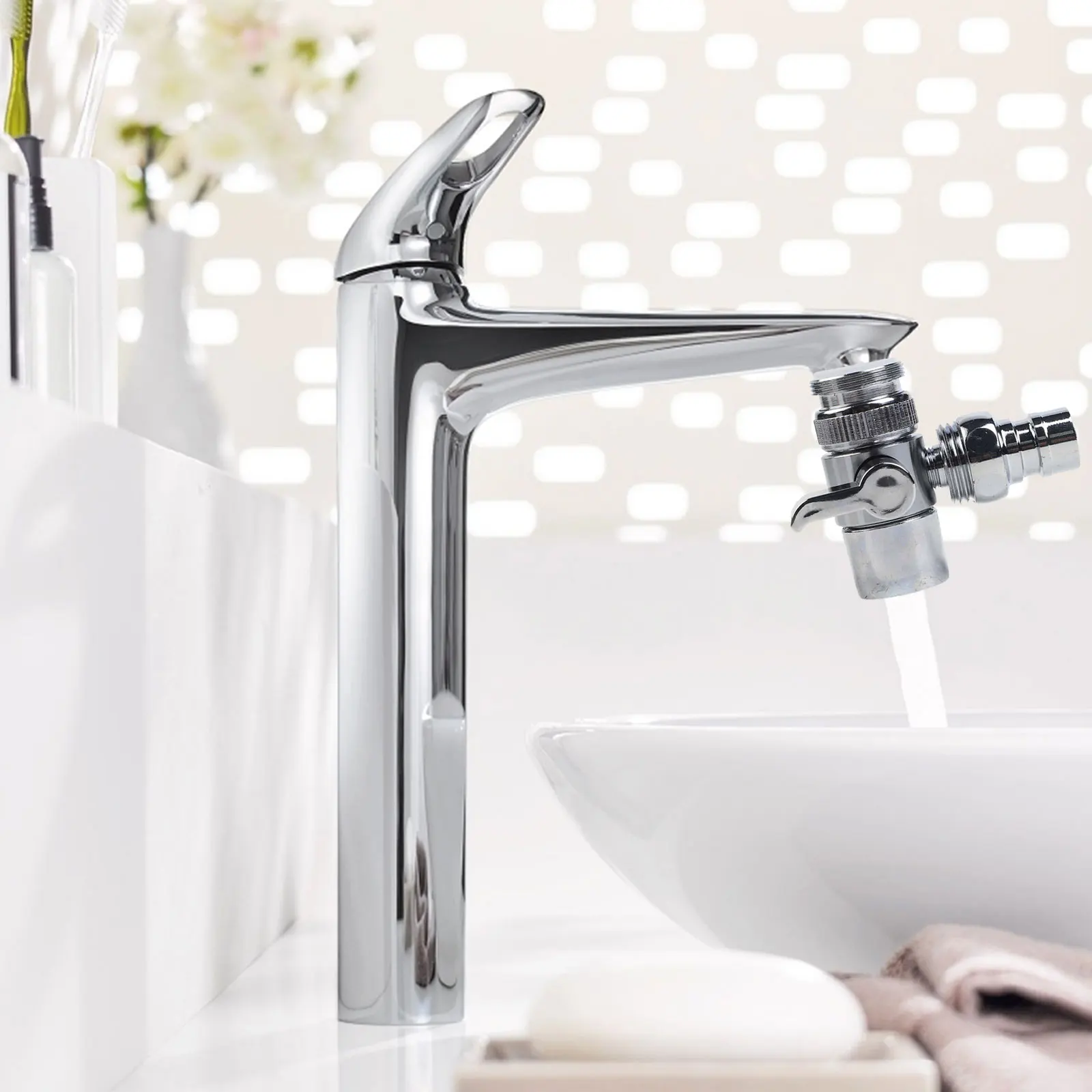 Washing Faucet Switch Faucet Compatible Connector Divide Into Two Machine Faucet Multifunctional Shower Head 3 Way