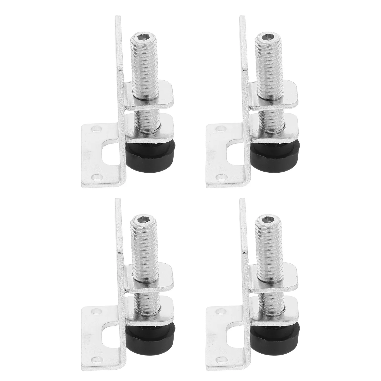 4Pcs Adjustable Furniture Levelers Premium Cold Rolled Steel Heavy Duty Table Cabinet Legs Leveling Feet Table Leg Extenders