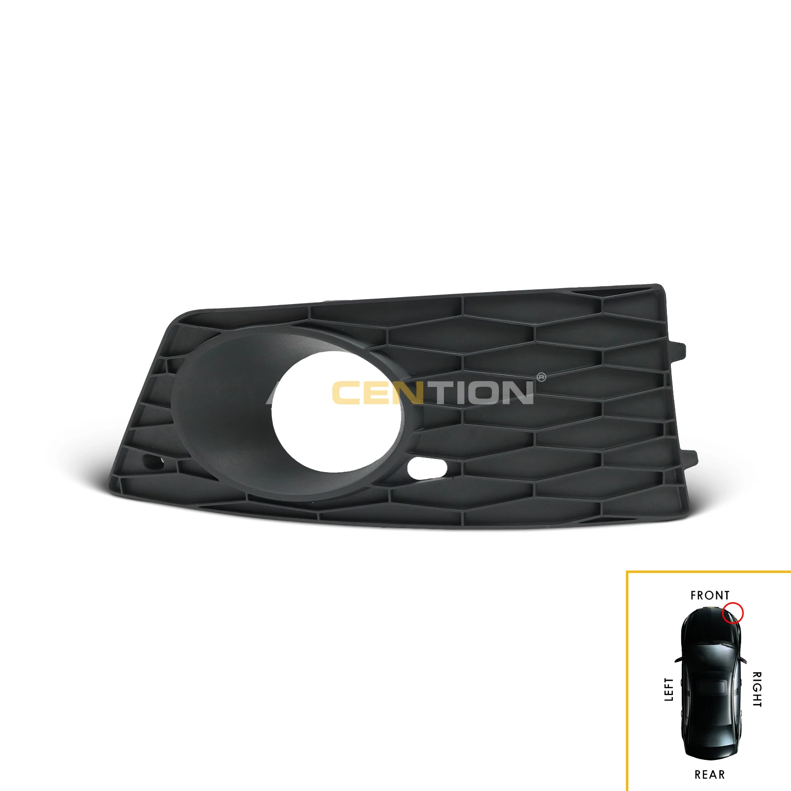 Front Black Bumper Fog Light Grille Mesh Grill Compatible For Seat Leon Cupra FR 2009 2010 2011 2012