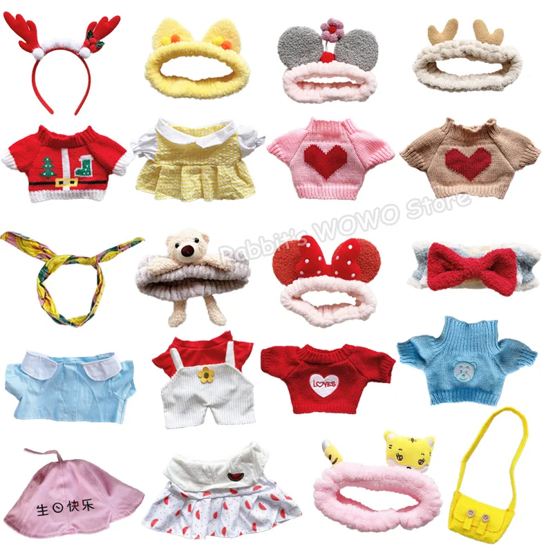 1PC Accessorries Hair Band Hat Sweater Dress Bag fit 30cm LaLafanfan Duck Plush Dolls Outfit Clothes Headband for Duck Plush Toy