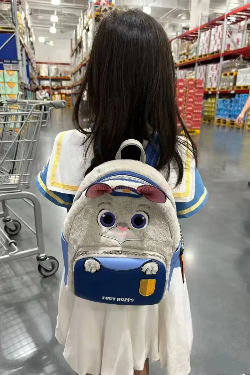 【جديد】متوفر في المخزون من سلسلة Disney Zootopia Judith Nick حقيبة ظهر شتوية حقيبة ظهر كرتونية هدية مفاجئة لعيد الميلاد