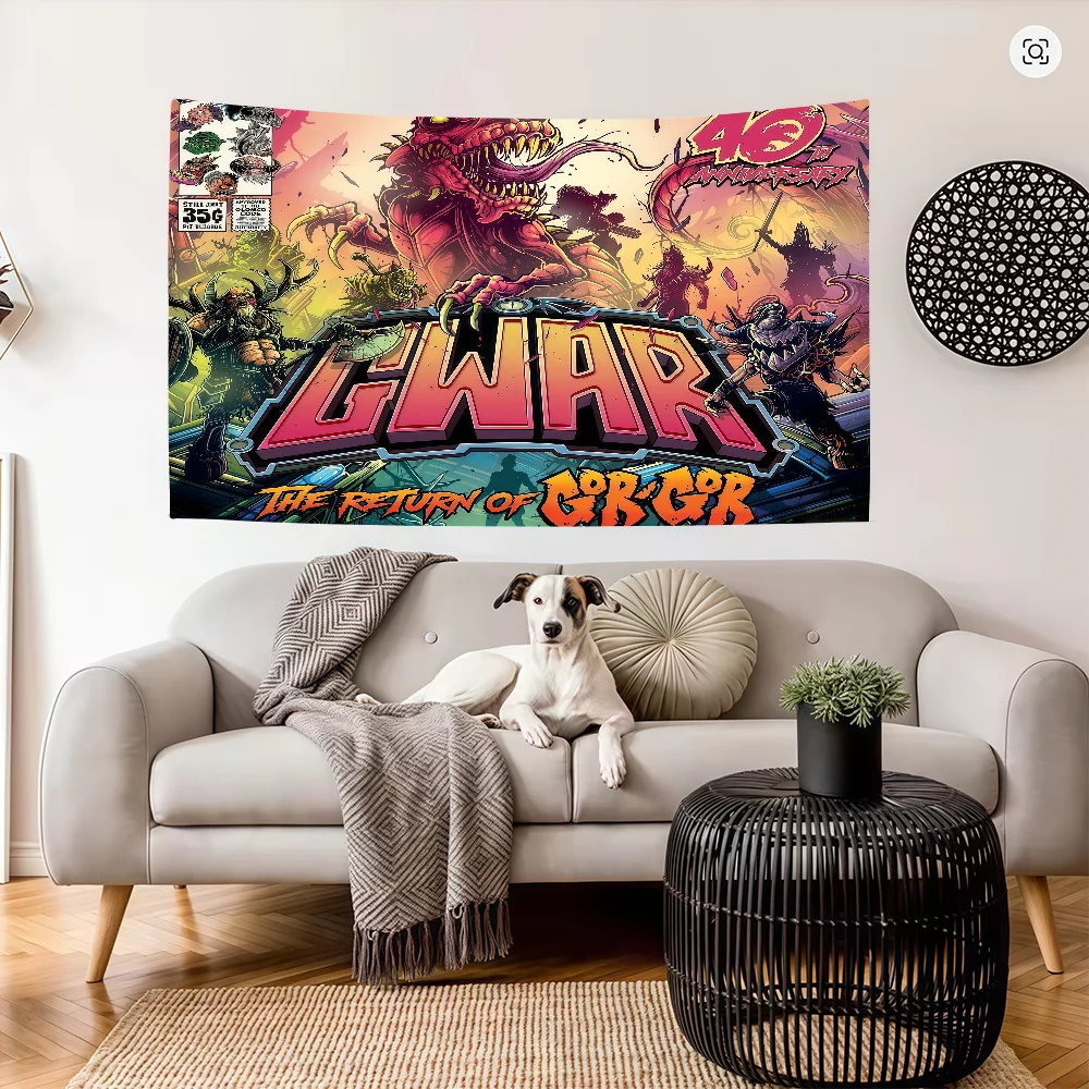 Authentic G-GWAR Band the return of gor gor flag Decoration Art Picnic Party Home Hanging Camping Outdoor Party Banner