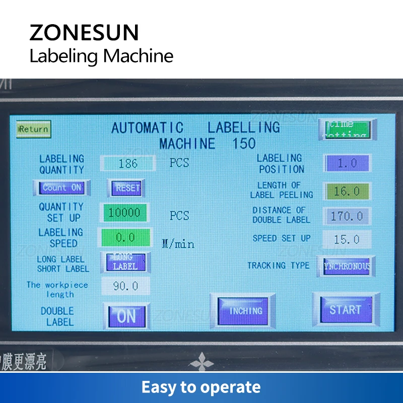 ZONESUN Mobile Labeling Machine Flat Cosmetics Surface Card Box Packet Carton Label Applicator Production Line ZS-TB170