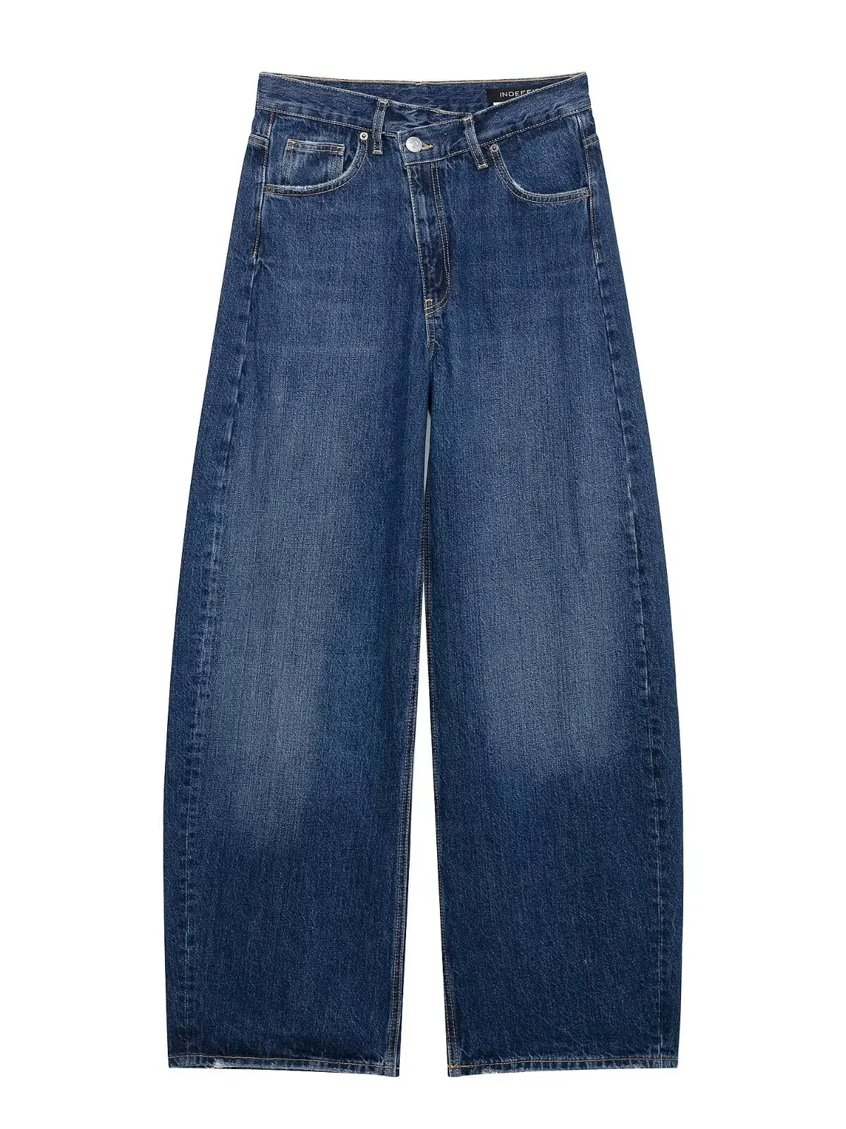 Loose Women's Jeans Mid-Waist Double-Breasted Spring New Sle Comfortable Fit Casual Faion plus Size Denim Pants