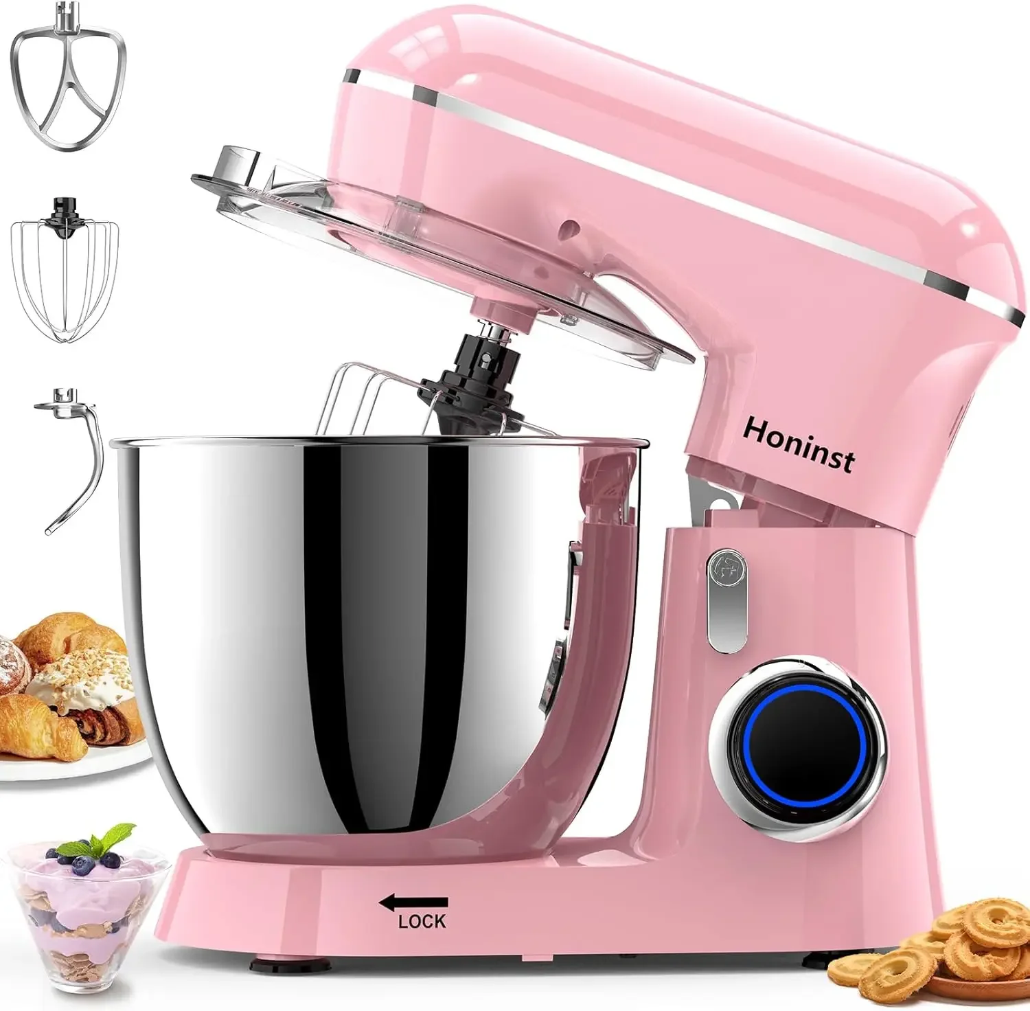 Automatic electric egg beater, dough mixer, timed fermentation, household small dough cream machine, noodle machine, cooking