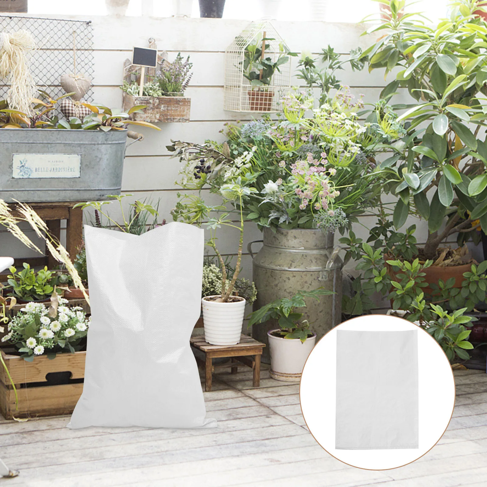 Sacs de sable tissés solides et imperméables, 5 pièces, technologie de tissage fin, Protection contre les inondations pour la maison, le Garage, système de défense contre les inondations en plein air