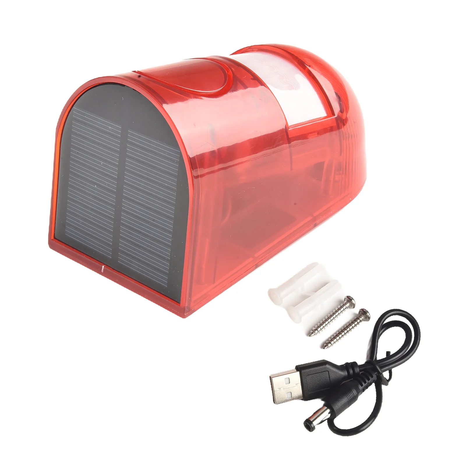 Solar Security Light Alarm IP65 Waterproof LED Motion Sensor Flashing Light Lamp Human Body Sensor Test Equipment Parts