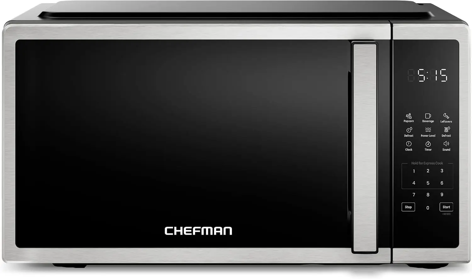 Compact Countertop Microwave Oven 0.7 Cu. Ft., 700W with 10 Power Levels, 3 Cooking Presets with One-Touch Express Cook, 2