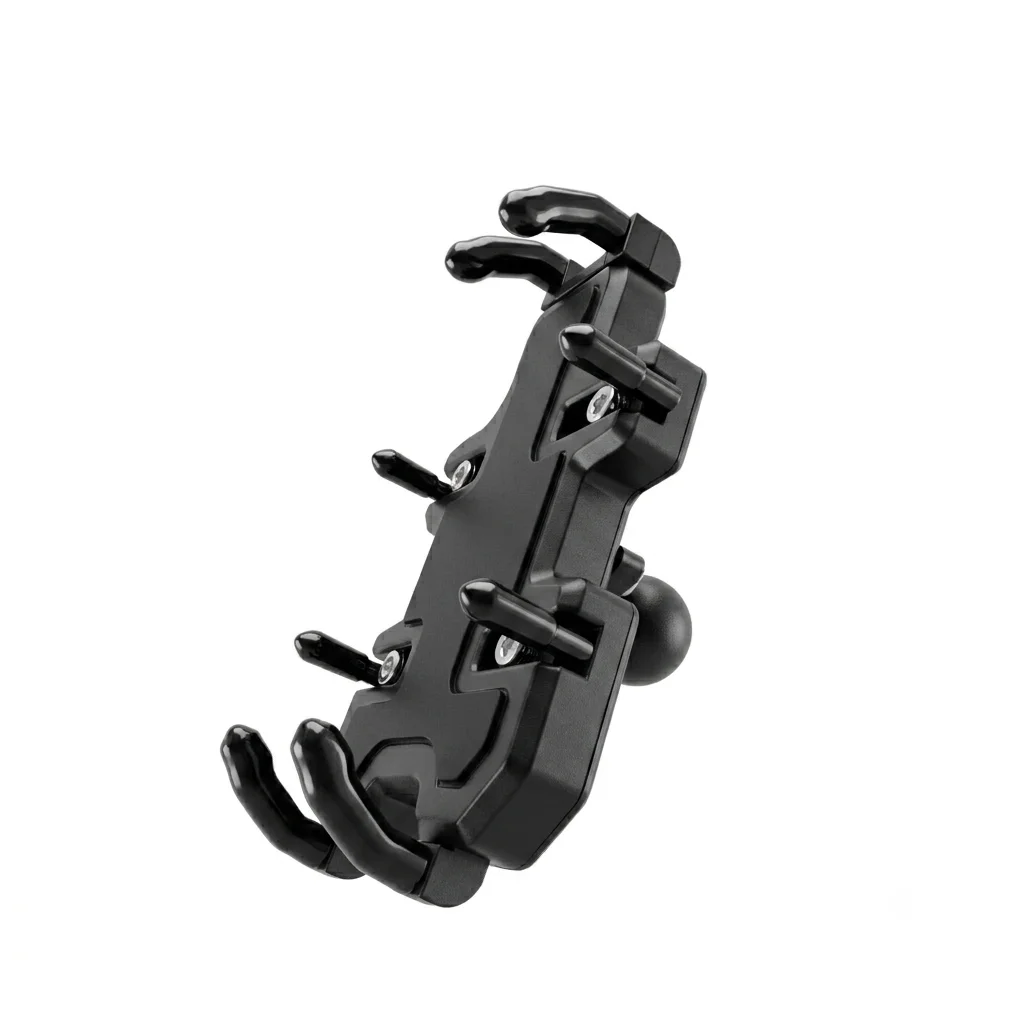 

Quick-Grip Mobile Phone Mount Holder with 1 Inch 25MM Ball Ram Mout Support for Motorcycle Bicycle Handlebar Cellphone Stand
