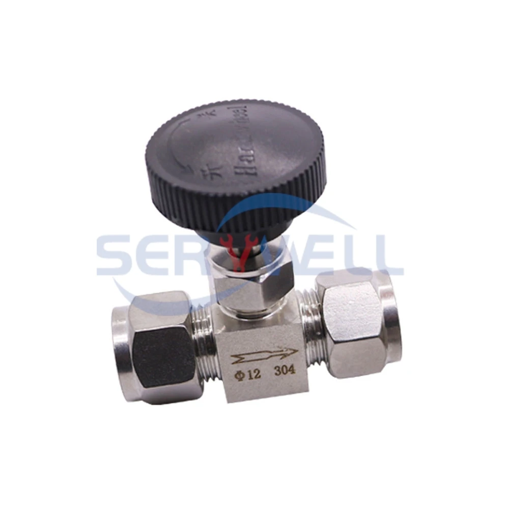 Stainless Steel SS304 Shut off Flow Control Regulator Needle Valve 3 4 6 8 10 12 14 16mm 1/2