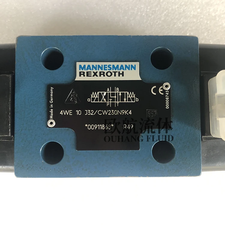 R900911868 4WE 10 J32/CW230N9K4 Rexroth directional Valve hydraulic valve