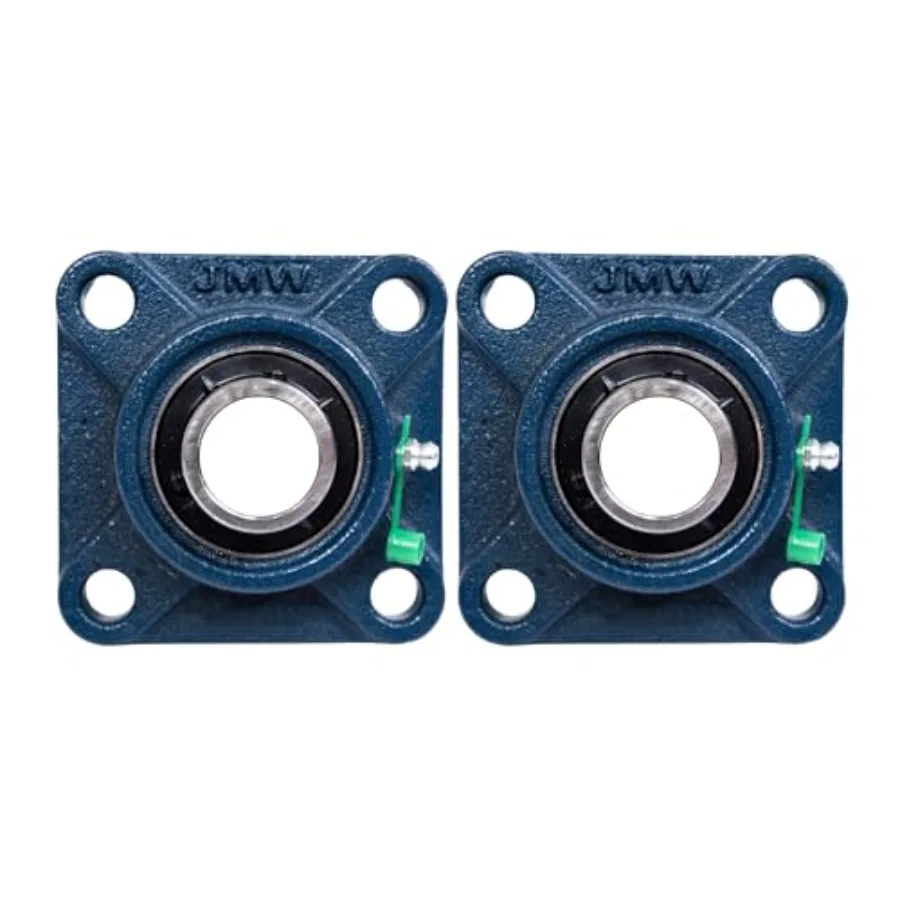 

Pillow Block Bearing 2 Pack,1-3/4 inch Bore, 4-Bolt Flange Mounted, Solid Base, Self-Alignment, Sqaure