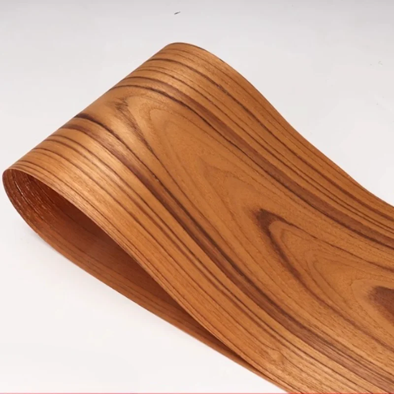 

20*250cm Natural Teak Wood Veneer with Golden Grain for Classic Furniture Restoration Desks Door Interiors Decor Veneer Panels