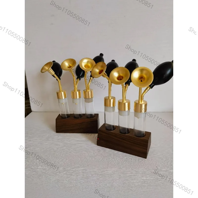 Glass creative custom scent bottle spa brass scent instrument Baijiu essential oil perfume scent coffee beans