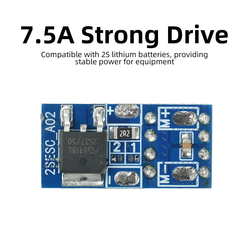 2S 3S Brushed ESC für RC-Autos und -Boote mit adaptiver Gasregelung und vierfachem Sicherheitsschutz – Elektronische Geschwindigkeitsregelung – Detail 13