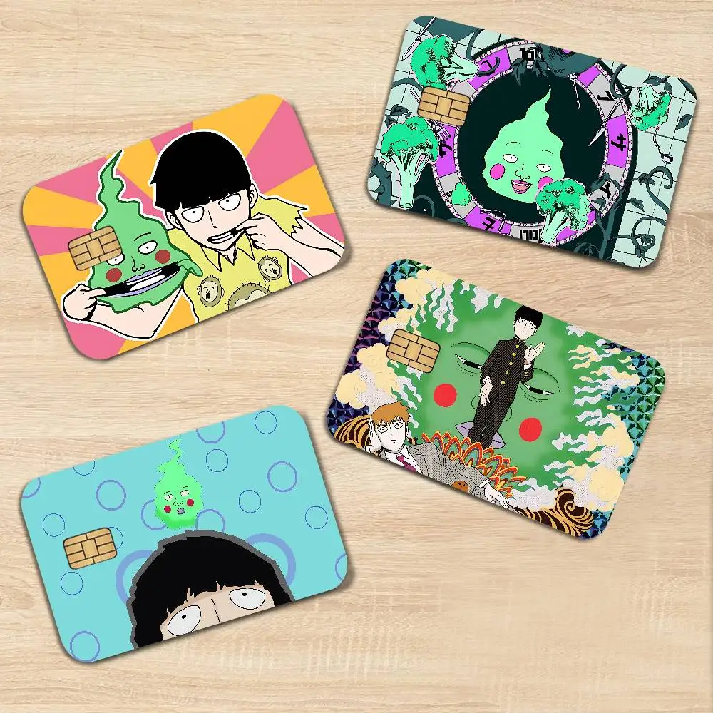 Anime Figure Mob Psycho 100 100% Hot Sale Amine Credit Debit Bank Card Bus Card Film Skin Sticker