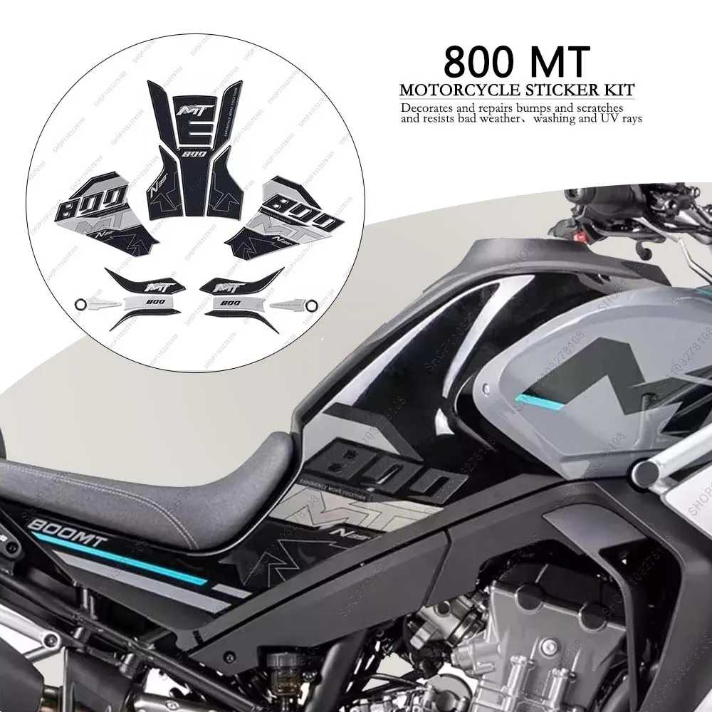 

For CFMoto 800MT 2024 Customized version 3D Resin Decorative Decal kit Waterproof Motorcycle Fuel Tank Pad Protection Sticker