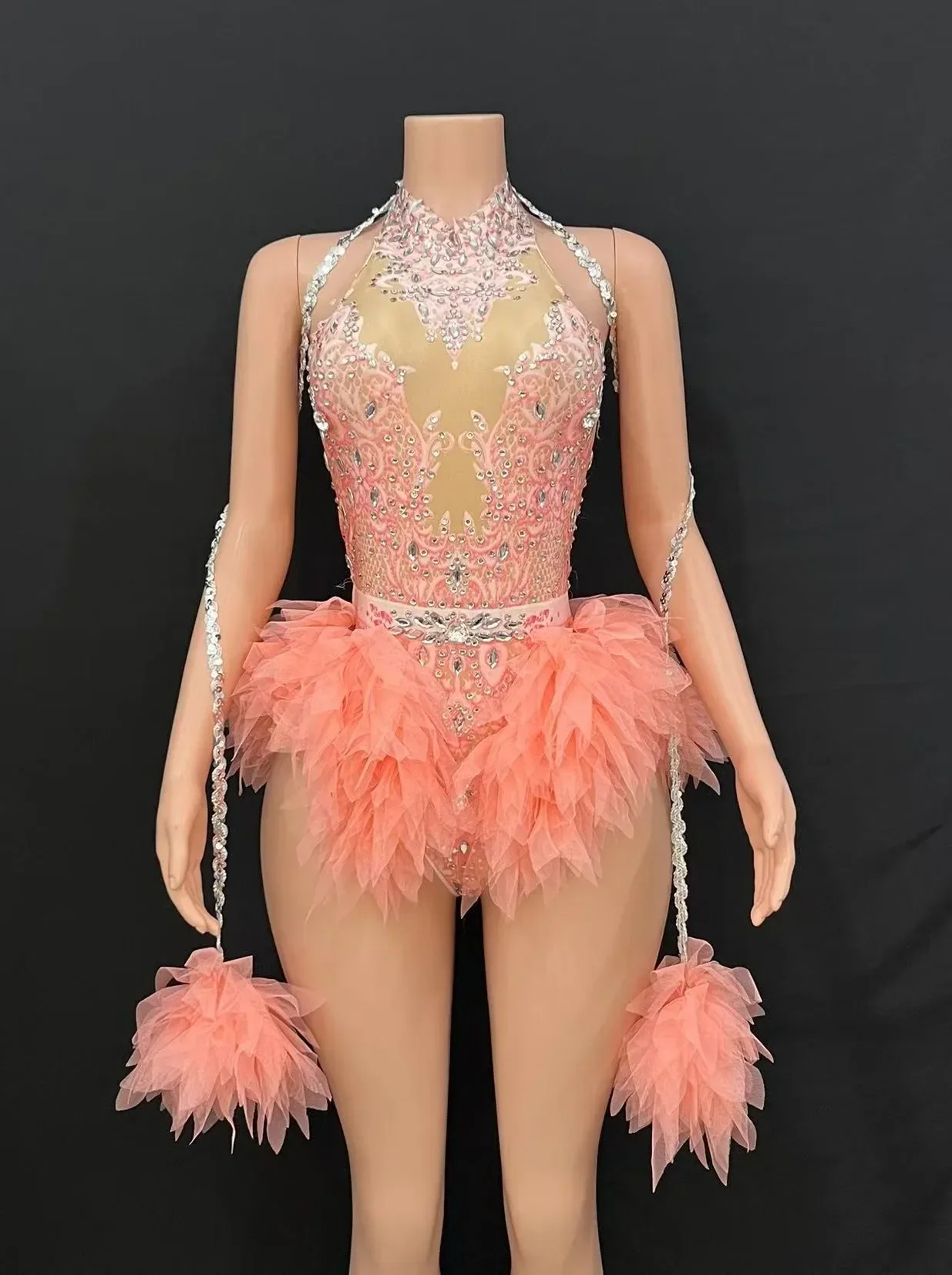 sexy hete dans latin dans Bar ds Koreaanse vrouwenclub nachtclub roze diamant conjoinedgogo interactieve Kpop kostuumset X007