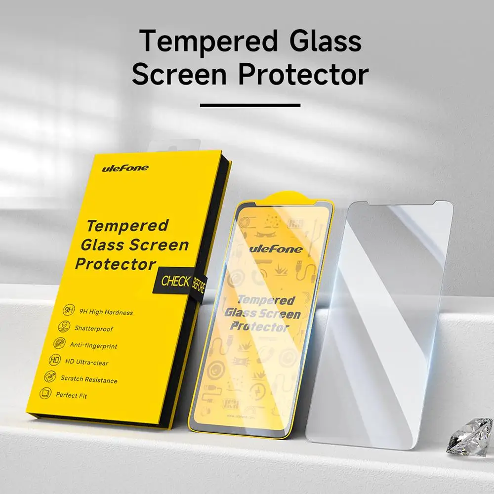 2pcs / Pack  Ulefone 9H HD Anti Fingerprint Tempered Glass Screen Protector For Ulefone Armor 28 Ultra / Armor 28 Pro