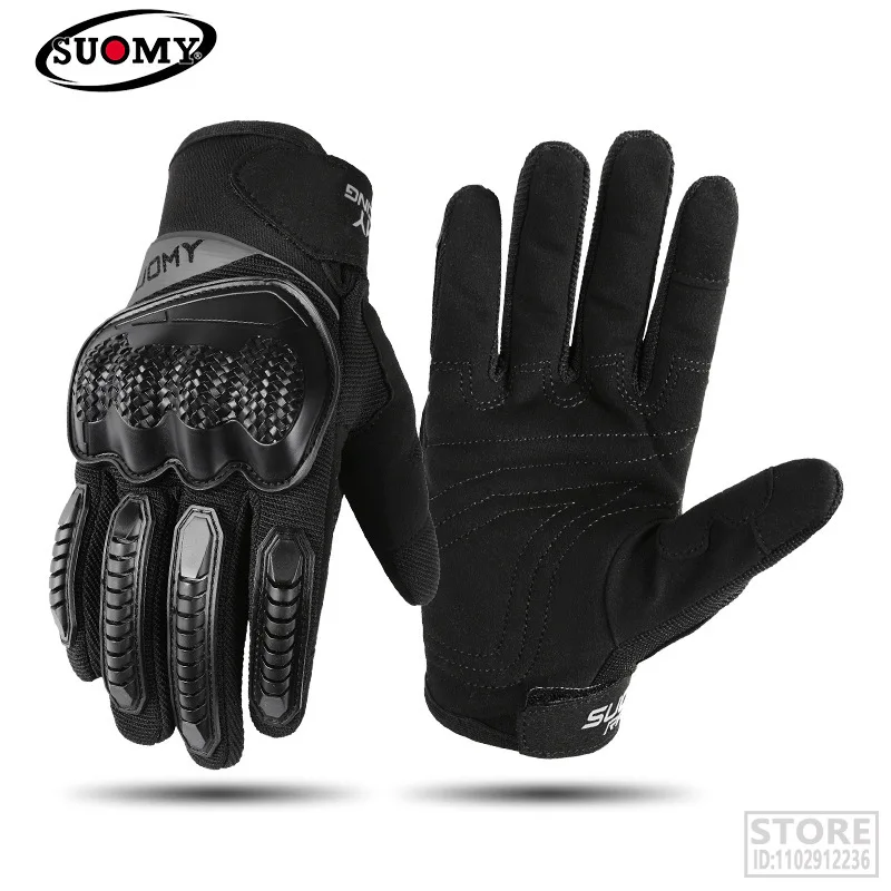 

SUOMY Summer Motorcycle Gloves Full Finger Motorbike Motocross Motor Cycling Biker Racing Accessories