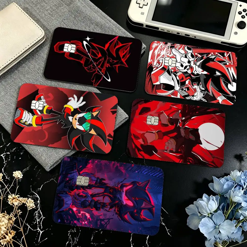 Shadow The H-Hedgehog Credit Card HD Stickers Small Chip Waterproof Sticker Game Card Decal Gift