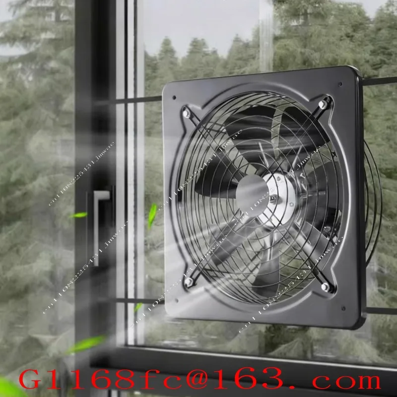 Industrial Grade Kitchen Ventilation Fan, Strong Smoke Exhaust Fan for Windows, Household Exhaust Fan