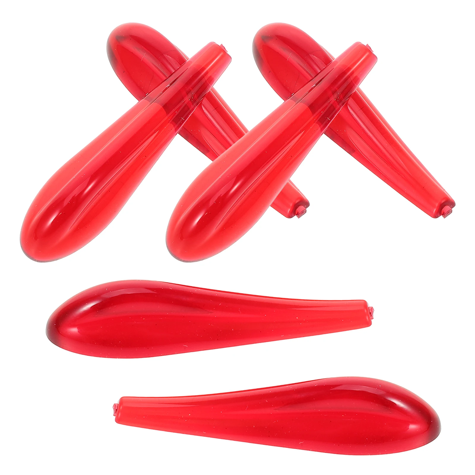 

6 Pcs Spoiler Taillight Decoration Automotive Exterior Accessories Cool Car Anti-collision Strip Red Bumper