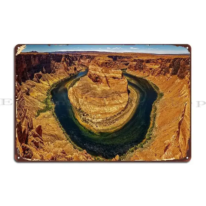 Horseshoe Bend Arizona Metal Sign Party Kitchen Designing Wall Cave Print Tin Sign Poster