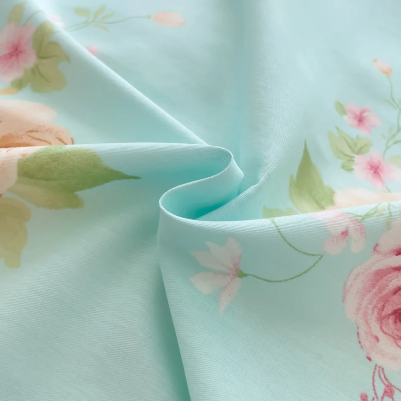 Bonenjoy ملاءات سرير قطنية 100% على شكل زهور ملاءة مسطحة صديقة للبشرة أغطية سرير منزلية للبالغين والأطفال (غطاء وسادة يحتاج إلى طلب) #6