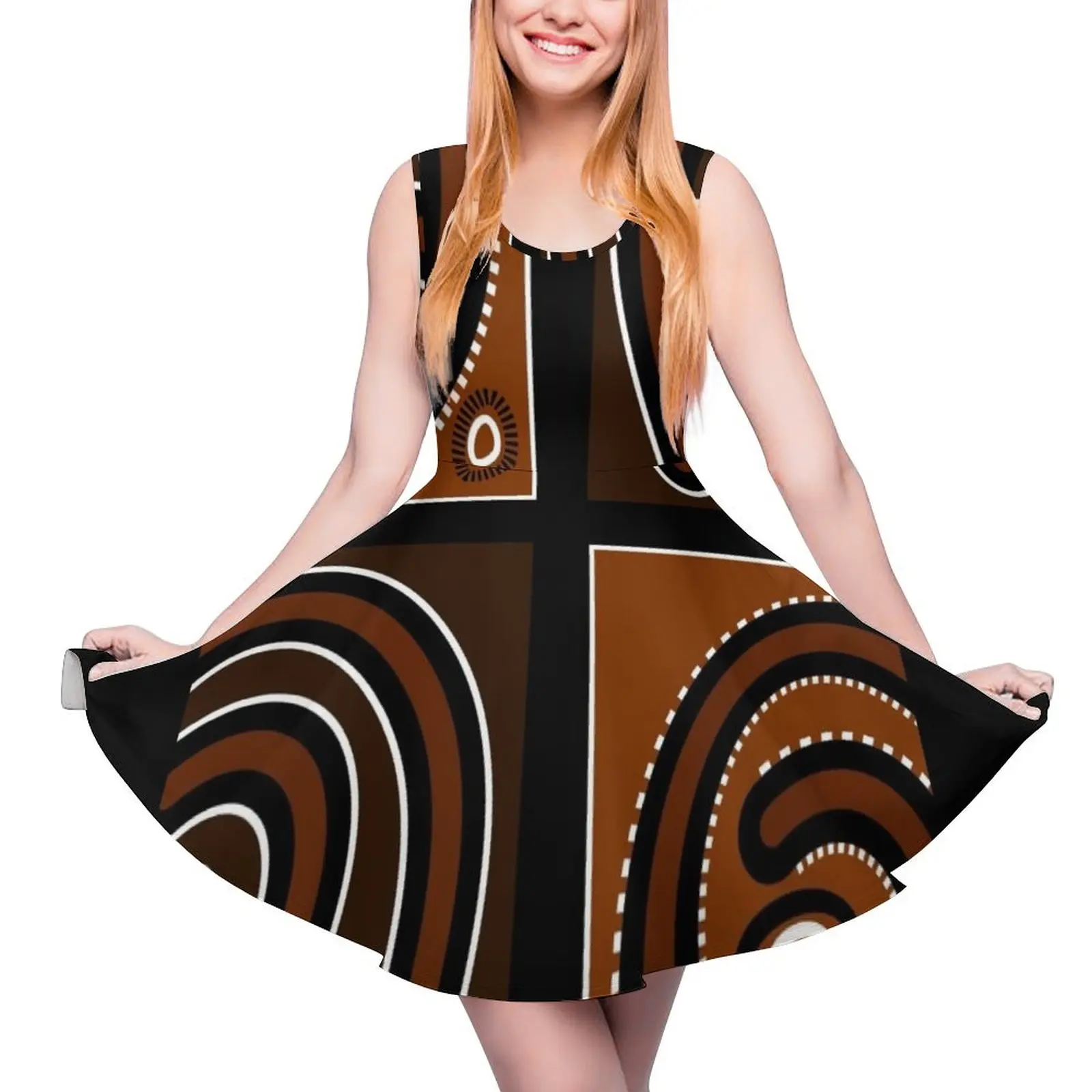 

Aboriginal Art Inspiration Round Neck Dress dresses summer elegant party dresses for women 2024 Dress for girls