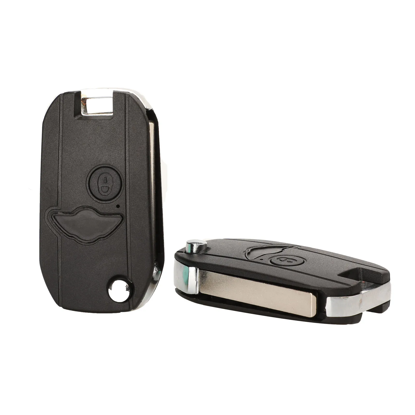 jingyuqin Modifiye Ayaklı Uzaktan Araba Anahtarı Kabuk Fob İçin BMW Mini One Cooper R50 R53 Blank Anahtar Durum 2 Düğmeler