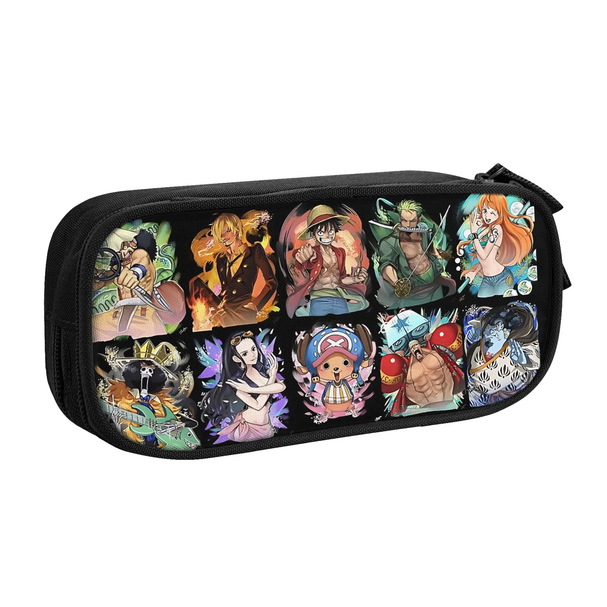 Large Capacity Bags for Child Cartoon One Piece  Handheld Study Bag for Boys Gilrs Kids