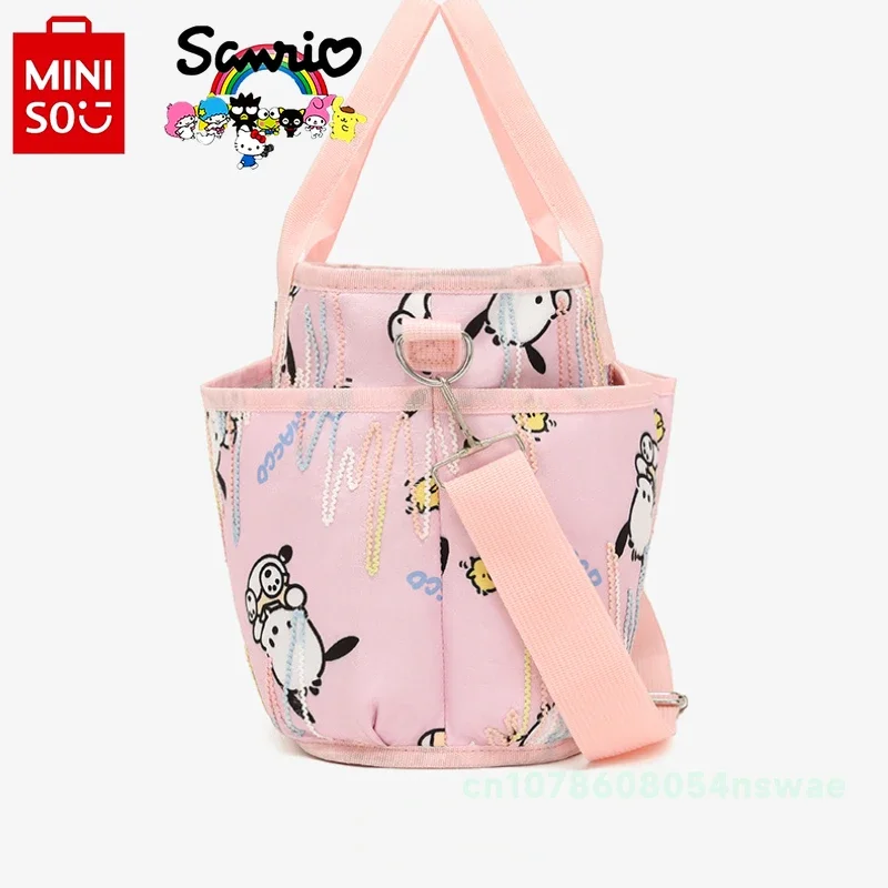 MINISO Big Ear Dog New Portable Baby Bag Multifunctional Fashion One-shoulder Messenger Baby Bag Large Capacity Diaper Bag